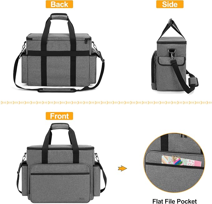 Trunab Scrapbook Bag with Laptop Sleeve & Pockets, Craft Organizer Tote | Padded Laptop Sleeve, Multiple Pockets for Scrapbooking Supplies & Art Tools - Image 5