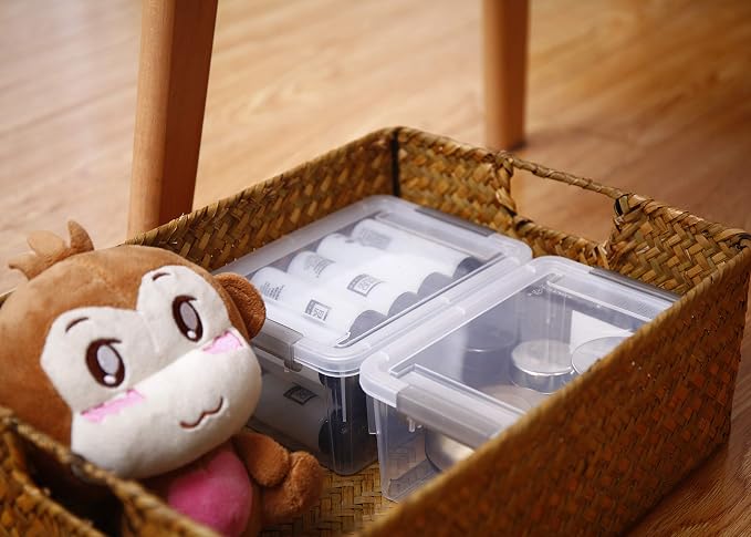 Citylife 10Packs 1.3Qt Small Storage Bins with Lids,Stackable Clear | Plastic Containers for Beads, Buttons, Sewing Supplies, Office Supplies and Small Toys - Image 6