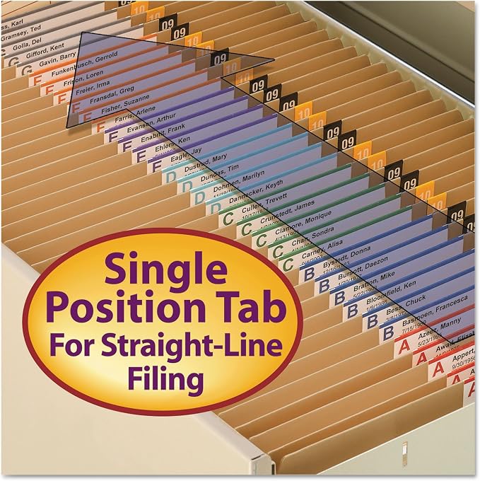Smead File Folder, Reinforced Straight-Cut Tab, Letter Size, Kraft, 100 Per Box (10710) - Image 5