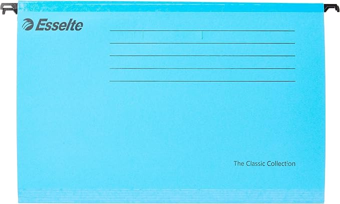 Esselte Pendaflex - Folio Folio with Hanging Hooks, 25 Count, Blue by Unknown