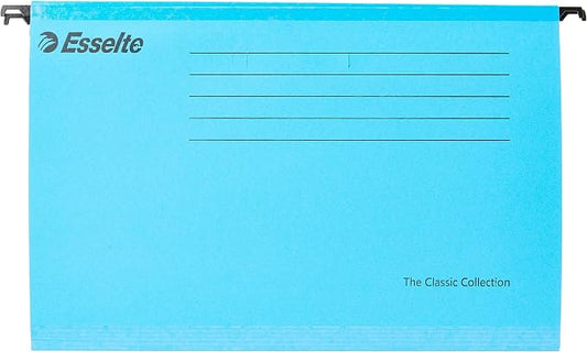Esselte Pendaflex - Folio Folio with Hanging Hooks, 25 Count, Blue by Unknown