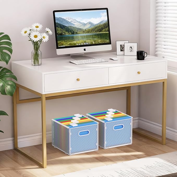 samstar 2 Pack Hanging File Organizer, Mesh File Folder Box Filing Box Cabinet Organizer Storage Boxes, Letter Size,White - Image 4