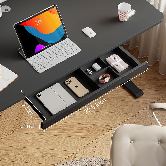 Under Desk Storage Drawer, 15.5Inch Shallow Under Desk Drawer Organizer - Image 3