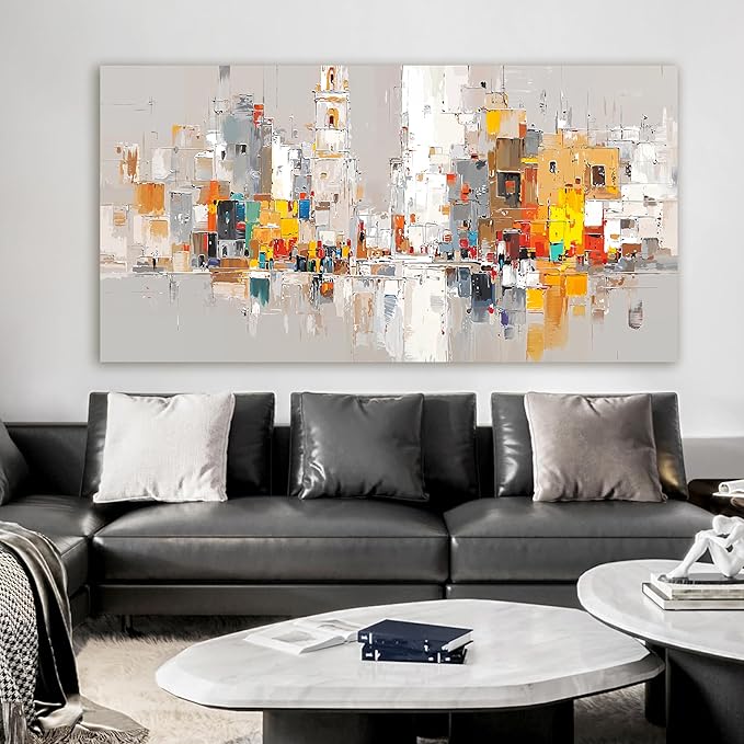 Abstract Canvas Wall Art Decor Oversized Wall Art for Living Room Large Colorful Wall Art Prints Artwork for Walls Modern Abstract Art Abstract Canvas Art Wall Decor Bedroom Office Decorations 29"X58"