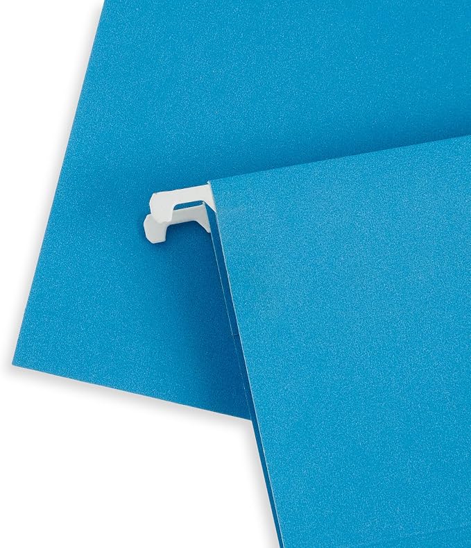 Blue Summit Supplies 75 Hanging File Folders, Letter Size, Assorted Colors | Durable 11pt paper, 1/5 cut tabs, 11.75 x 9.25 in, medical charts, office and home filing - Image 5