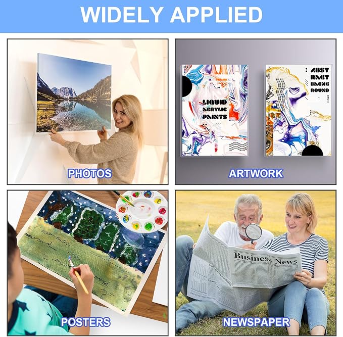 Sherr 5 Pcs 18 x 24 Inches Rigid Print Protectors Clear Hard Plastic Sheet Protectors Poster Sleeves for Protect Store and Display Photographs, Prints and Documents - Image 6