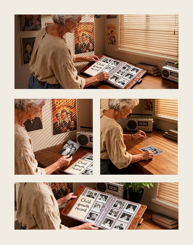 Uinkit 10Mil Thicker Self Sealing Photo Laminating Pouches 5" x7", 20Pack Double-Sided for Recipe Cards & Photos, Waterproof Plastic Sleeves to Preserve Pictures, Index Flashcards - Image 5