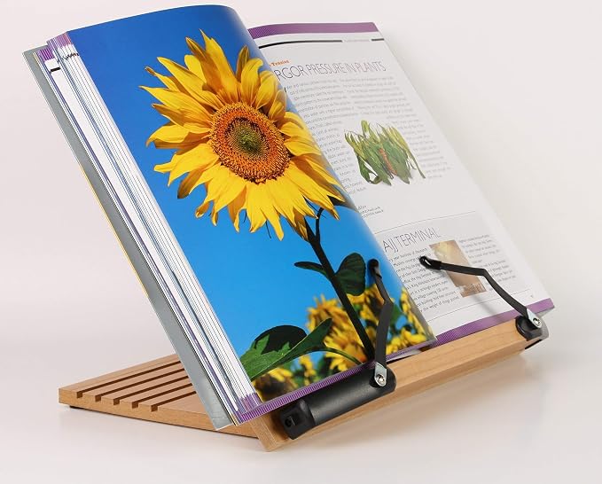 BS1500 11.8x8.5 Portable Adjustable Foldable Bookstand Holder for Reading Hands Free Large Thick Heavy Textbooks Cookbooks Tablets - Image 7
