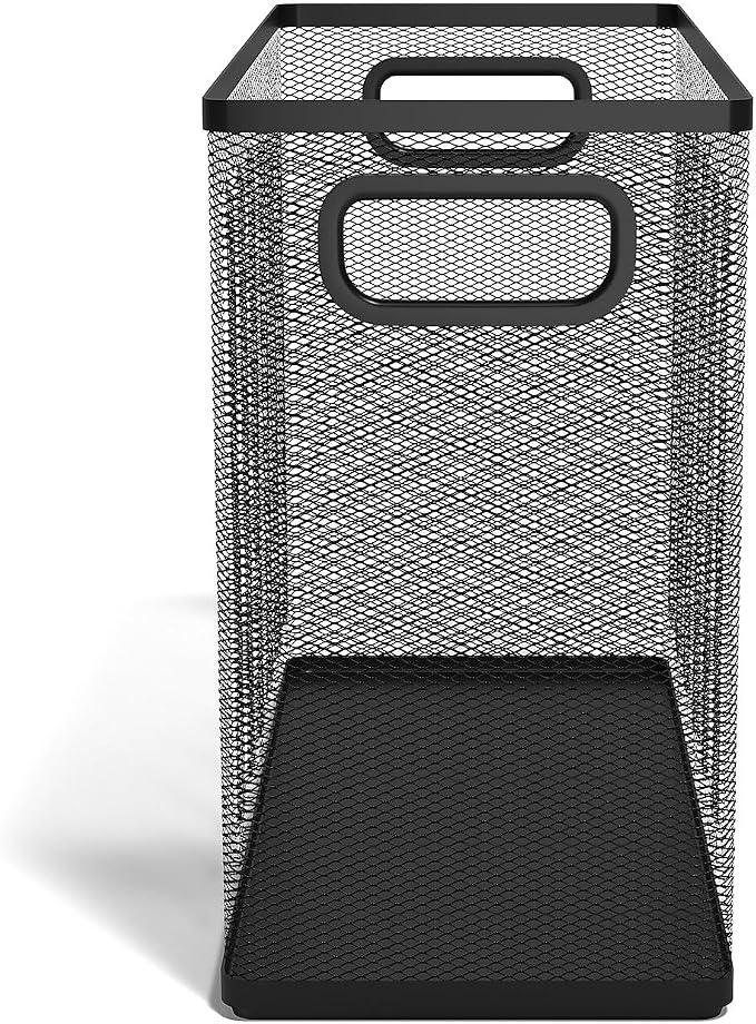 TRU RED Wire Mesh File Organizer, Matte Black, 2‑Pack – Vertical Desktop Sorter for Files, Folders & Mail - Image 3