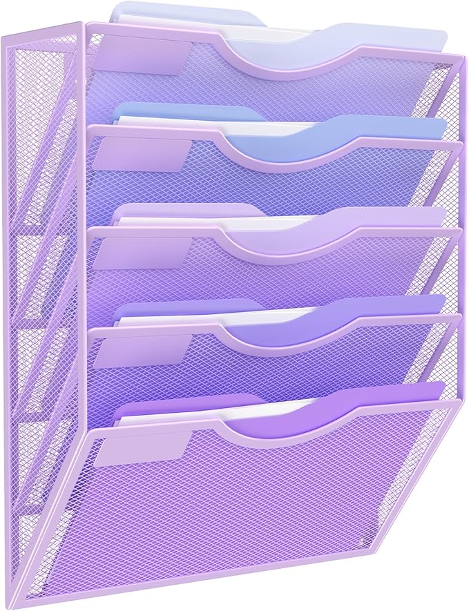 Kuntine.B Wall File Organizer Office Hanging Magazine Holder Wall File Organizer for Office Home by KuntineB