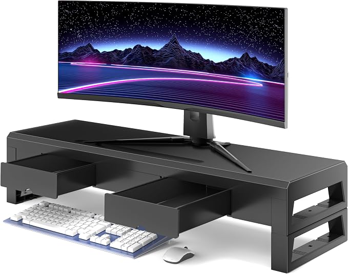 Computer monitor stand (Basic Version, 700mm Drawer) by Unknown