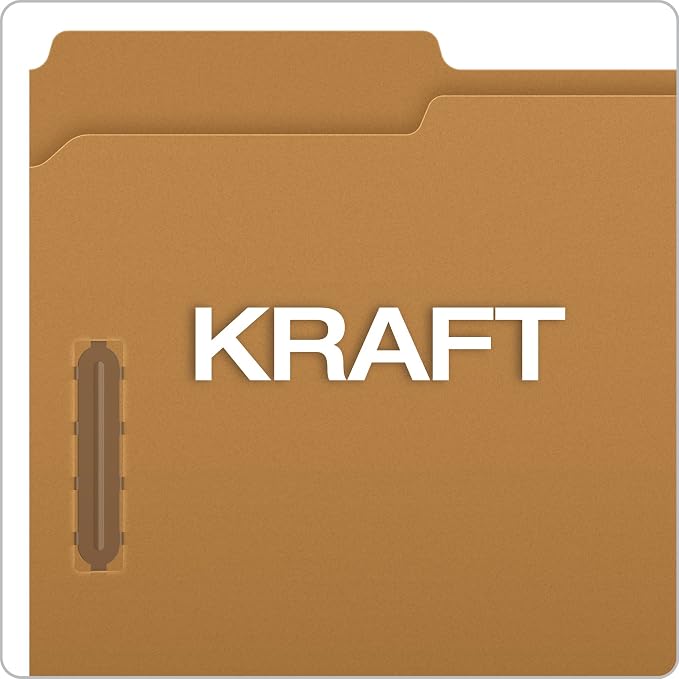 Pendaflex FK312 Pendaflex Kraft 2-Fastener Classification Folder with 1/3 Cut Tabs, 50/Box, Brown, Legal (Pack of 5) - Image 6