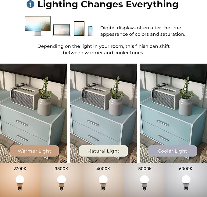 Homes: Inside + Out Apexa 3-Tier Stackable Wood Bookcase with Doors, Cube Storage Organizer Shelves, Small Food Pantry Cabinet, Dorm Teen Room Decor & Bedroom, Home Office, Kitchen, Light Blue - Image 12