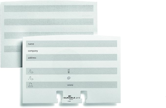 Durable Telindex Rotary Address Card Holder - Includes 500 Double-Sided Card Pockets - Includes A-Z Index - Made from Black Plastic - Image 4