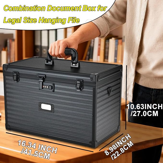 Hanging File Box for Legal | All-in-one set, 20 Folders - Image 6