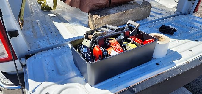 -Extra Large Big Portable Carry Caddy, Cleaning Basket, 8 Compartments Portable Basket with Handle Storage Organizer Stackable Made in USA (2 PACK, Black) - Image 8