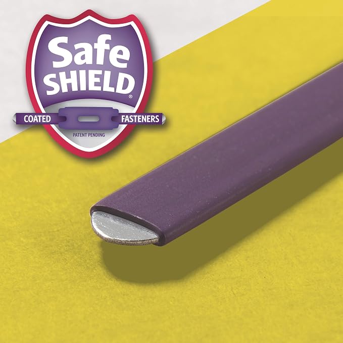 Smead Pressboard Classification File Folder with SafeSHIELD Fasteners, 3 Dividers, 3" Expansion, Legal Size, Yellow, 10 per Box (19098) (Pack of 1) - Image 4