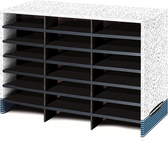 Bankers Box 21-Compartment Literature Sorter, Letter | Turn paper piles into organized workflows with durable compartments that keep mail, forms, and projects easy to find. by FellowesBrands