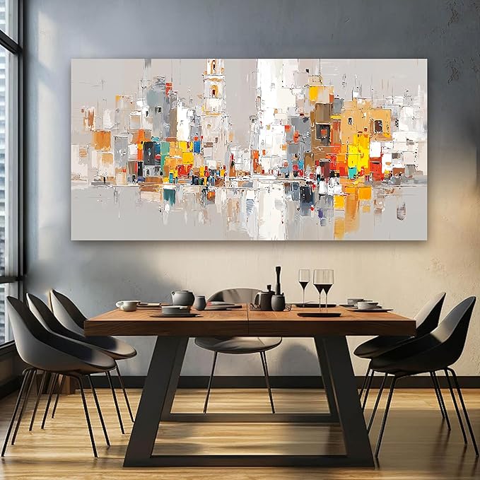 Abstract Canvas Wall Art Decor Oversized Wall Art for Living Room Large Colorful Wall Art Prints Artwork for Walls Modern Abstract Art Abstract Canvas Art Wall Decor Bedroom Office Decorations 29"X58"