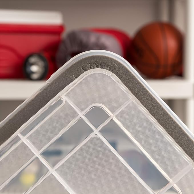 IRIS USA UCB-XS Quart WeatherPro Storage Box, 6.5 Qt - Single, Clear - Image 5