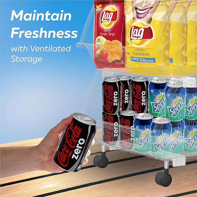 Large Stackable Storage Bins Open Front with Wheels, 8 Pack - Clear | Easy Assembly, Sturdy Plastic, Open Front Access, Smooth 4 Rolling Wheels, Stackable, Large Capacity Storage - Image 6