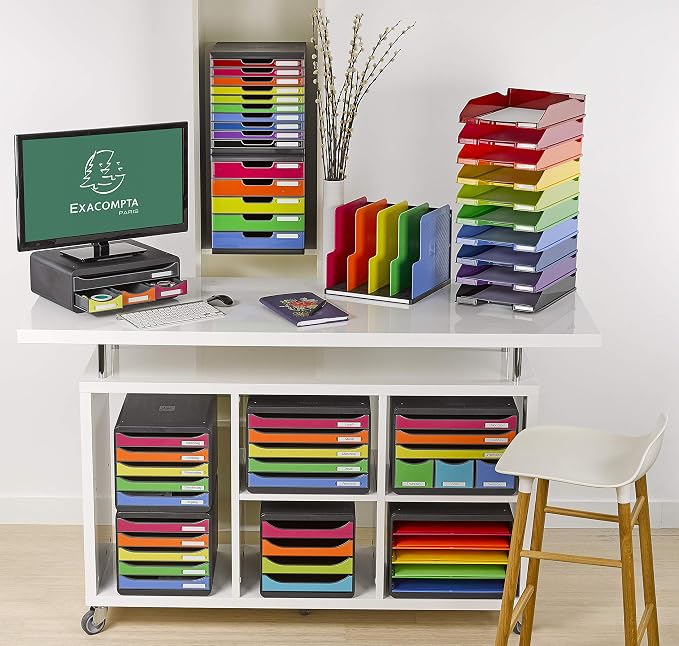 Exacompta Big-Box Iderama, 4 Drawers - Harlequin - Image 2