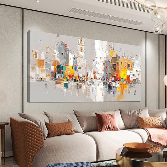 Abstract Canvas Wall Art Decor Modern Wall Art for Living Room Large Colorful Wall Art Prints Artwork for Walls Abstract Art Pictures Abstract Canvas Art Wall Decor Bedroom Office Decorations 24"X48"