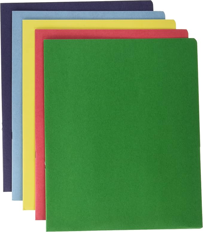 SKILCRAFT 7510-01-316-2302 Double Pocket Portfolio, 8-1/2 x 11 Inch Height, Assorted Colors (Box of 25) by Skilcraft