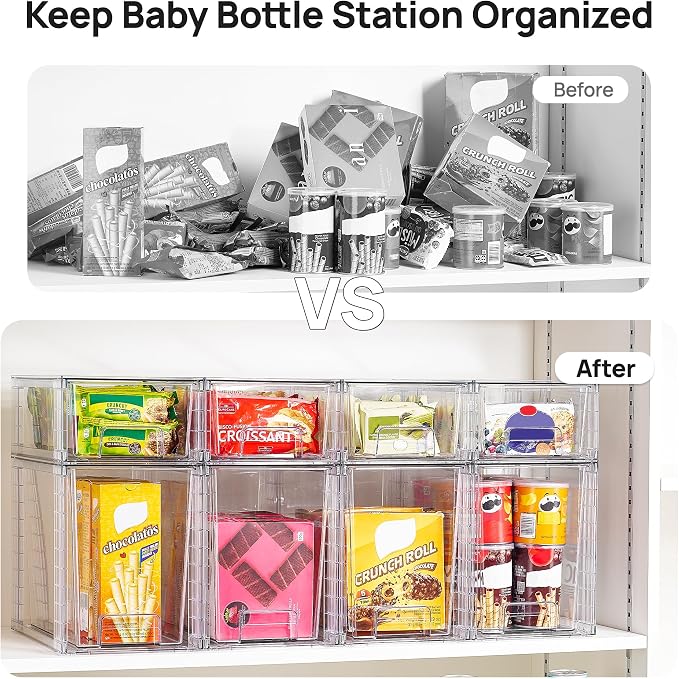 Vtopmart Clear Stackable Storage Drawers - Image 6