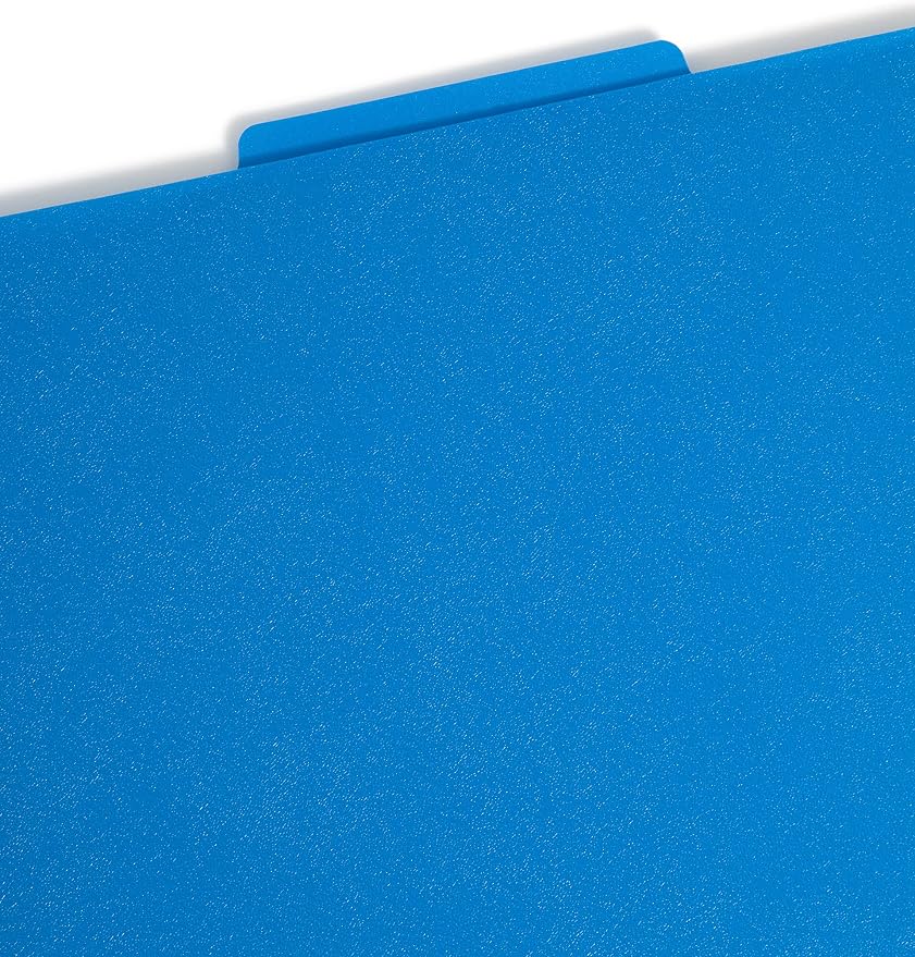 Smead Poly Classification Folder, 2 Dividers, 2" Expansion, 2/5-Cut Tab, Letter Size, Blue, 10 per Box (14045) - Image 4