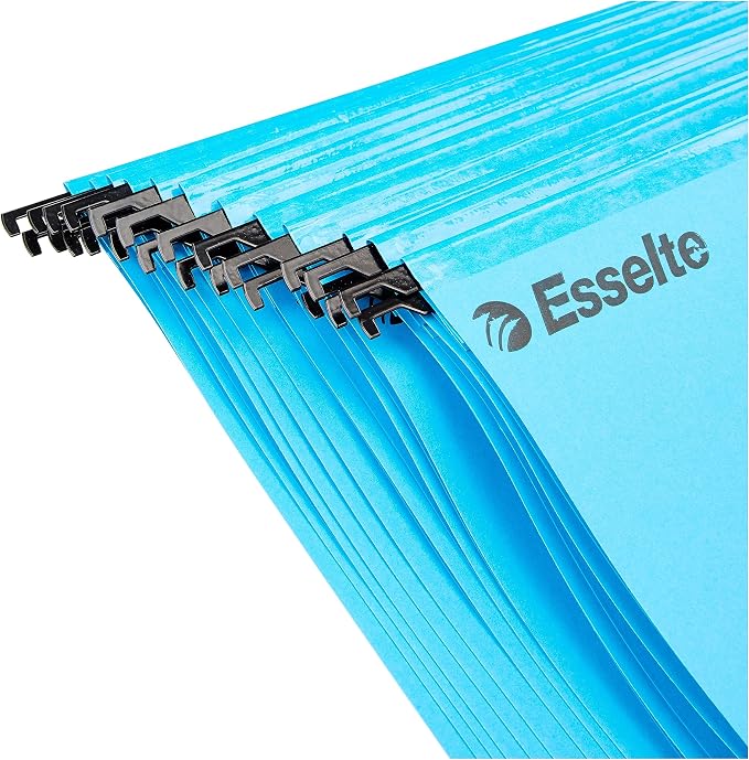 Esselte Pendaflex - Folio Folio with Hanging Hooks, 25 Count, Blue - Image 4