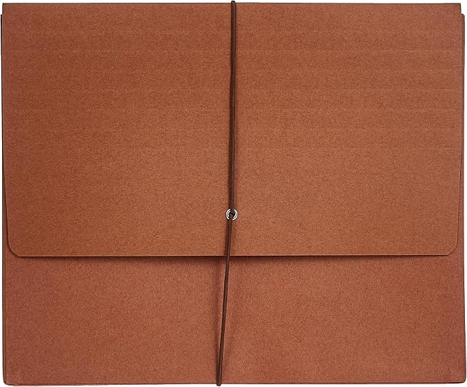 Smead Redrope Expanding File Wallet, Flap and Cord Closure, 3-1/2" Expansion, Letter Size, 10 per Box (72088) - Image 2