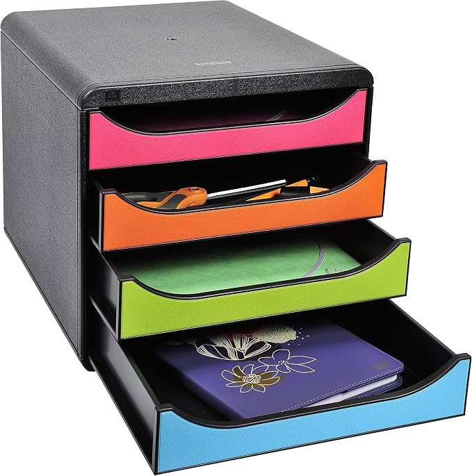 Exacompta Big-Box Iderama, 4 Drawers - Harlequin - Image 6
