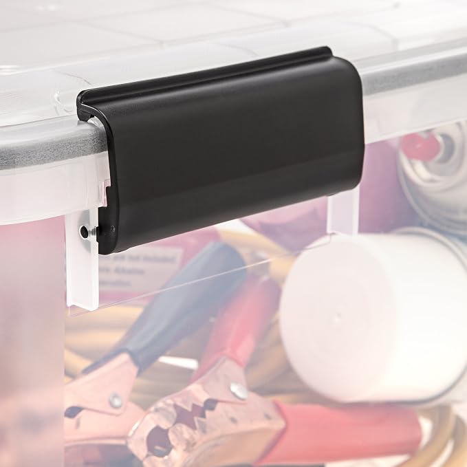 IRIS USA 19 Quart WeatherPro Storage Box, Clear - Image 4