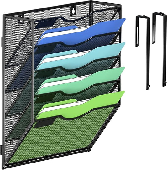 Kuntine.B Wall File Organizer Office Hanging Magazine Holder Wall File Organizer for Office Home by KuntineB