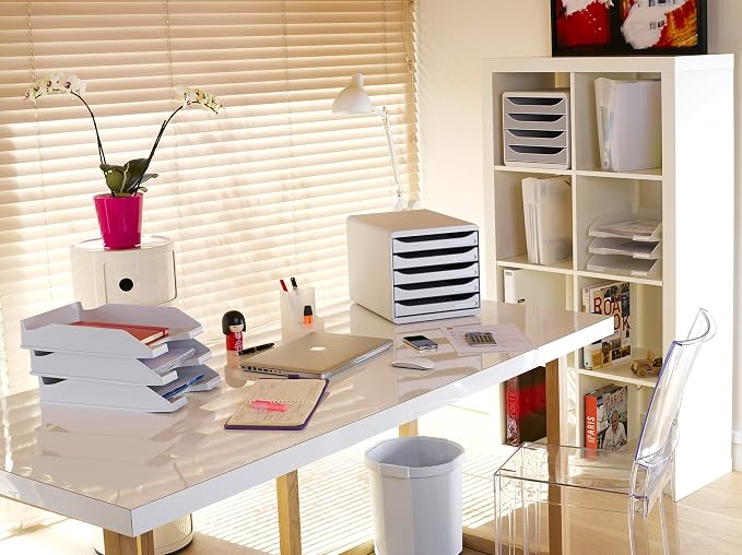 Exacompta Big-Box Office, 4 Drawers - Light Grey/Stone Grey - Image 2