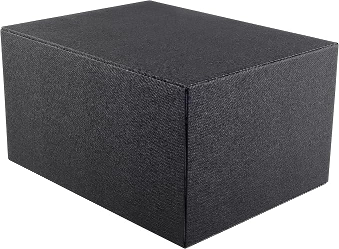 Fashion Multicolor Collocation Leather Desk Organizer File Cabinet Executive Office Supplies Desktop Filing A4 Contract Document Stackable Storage Box with 3 Drawers (Black) - Image 5