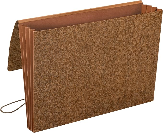 Smead Classic Expanding File Wallet with Flap and Cord Closure, 5-1/4" Expansion, Legal Size, Redrope, 10 per Box (71376) - Image 3