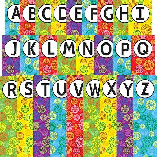 Really Good Stuff Classroom Library Alphabet Book Dividers | 26 Assorted Color Dividers, Teacher Supplies for Classroom Book Organization and Bookshelf Markers - Image 3